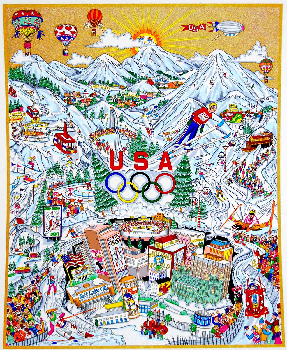 Charles Fazzino Olympic Games, 2002 - Salt Lake City (BZ)